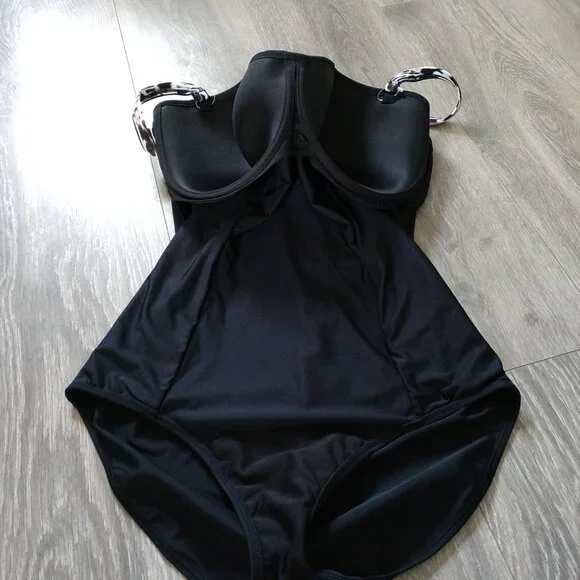 NWOT Panache Swim Florentine Sweetheart Belt Detail One Piece Swimsuit - Picture 10 of 13